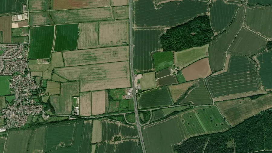 Truck parking lot The Fox Inn in Grantham