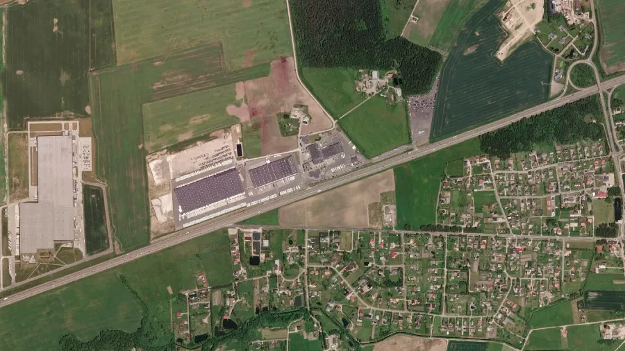 Truck parking lot Vlantana UAB Klaipeda in Dauparai-Kvietiniai