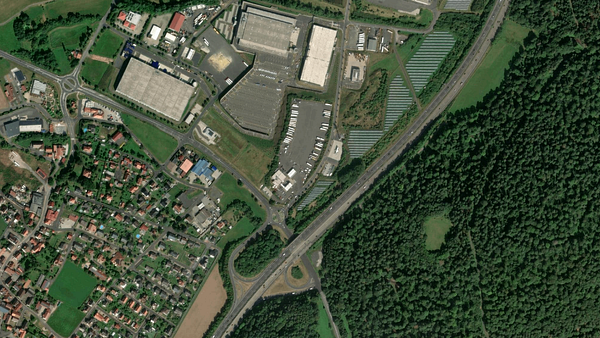 Parkoviště pro nákladní automobily Autohof Hoppe GmbH & Co. KG in Knüllwald