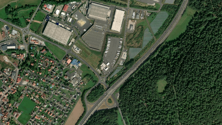 Parkoviště pro nákladní automobily Autohof Hoppe GmbH & Co. KG in Knüllwald