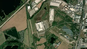 Parkareal Rewe Zentrallager in Magdeburg