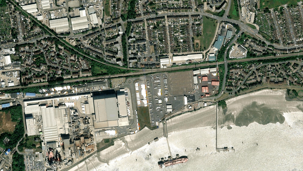 Truck parking lot Purfleet Truck Park in Grays