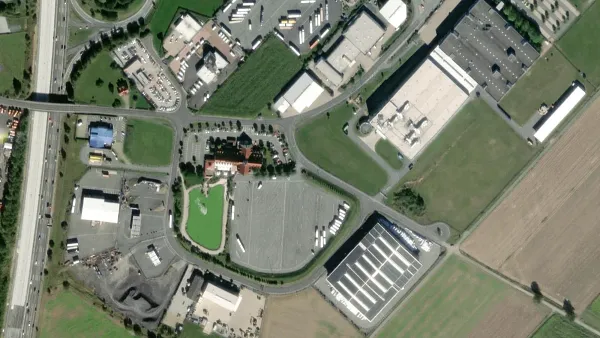 Truck parking lot Green Station in Himmelkron