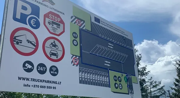 Area di parcheggio per autocarri Lithuania Raseiniai