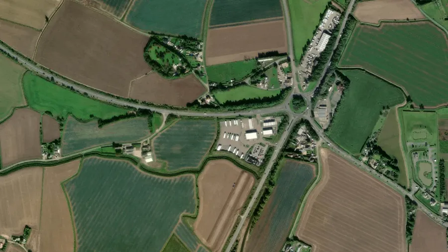 Truck parking lot Sutterton Truckstop in Boston