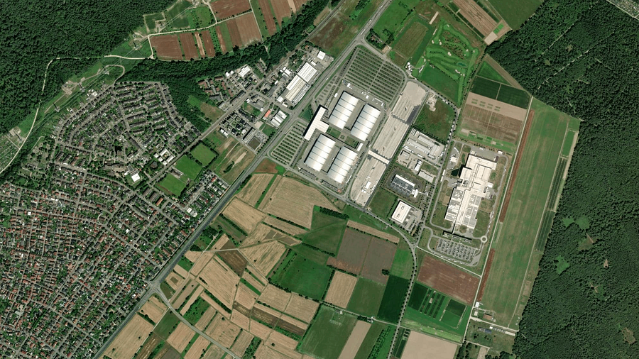 Area di parcheggio per autocarri Messe Karlsruhe Rheinstetten