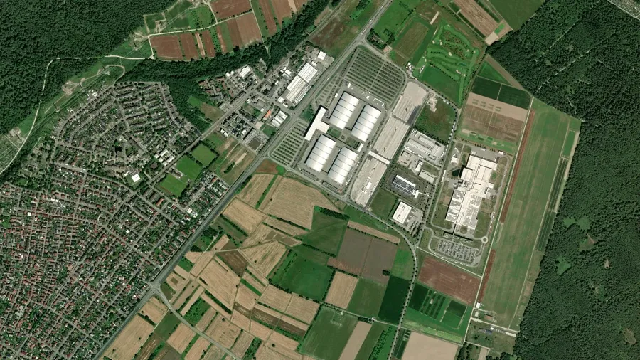 Parkareal Messe Karlsruhe in Rheinstetten