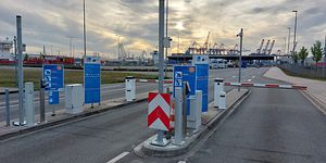 Parkareal Cruise Center Steinwerder in Hamburg