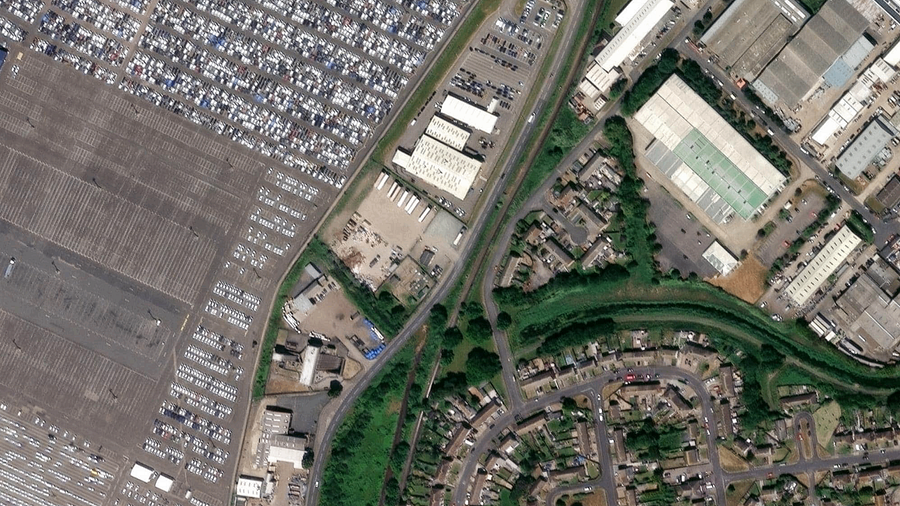 Truck parking lot BRG Transeurope Truck Park in Sheerness