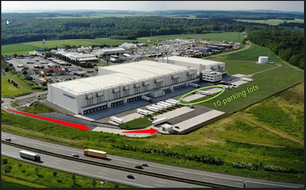 Truck parking lot Nordfrost in Mücke