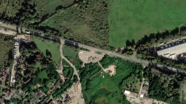 Truck parking lot Riverside Transport Café in Slough