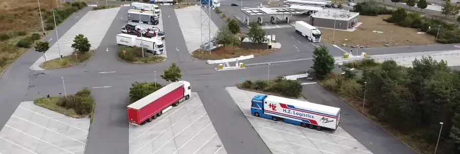 Truck parking lot Total Autohof Schopsdorf in Genthin