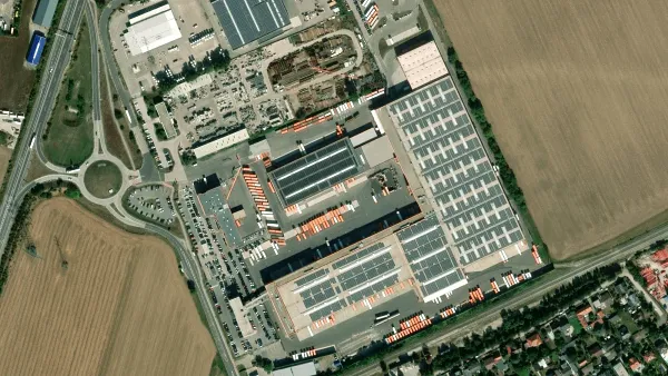 Truck parking lot Gebrüder Weiss in Maria-Lanzendorf