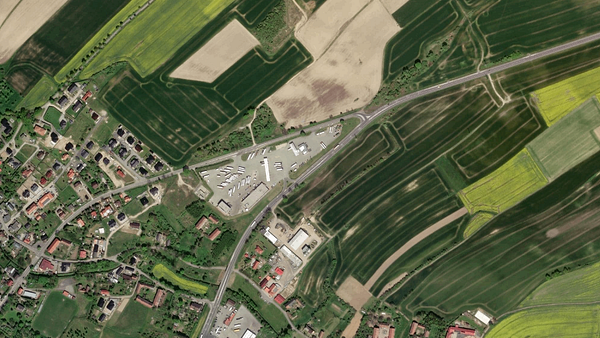 Tehergépkocsik parkolója MK Myjnia TIR in Zgorzelec (Gmina)