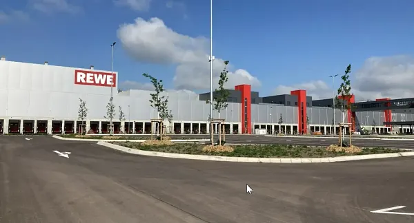 Area di parcheggio per autocarri Rewe Zentrallager Magdeburg