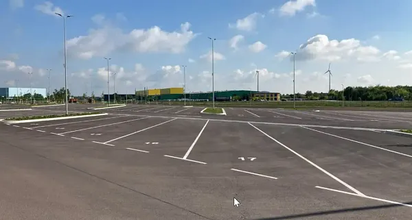 Area di parcheggio per autocarri Rewe Zentrallager Magdeburg