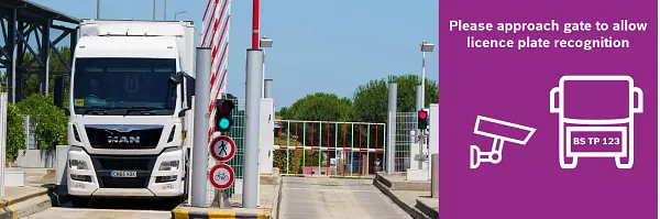 Truck parking lot Truck Etape Beziers in Vendres