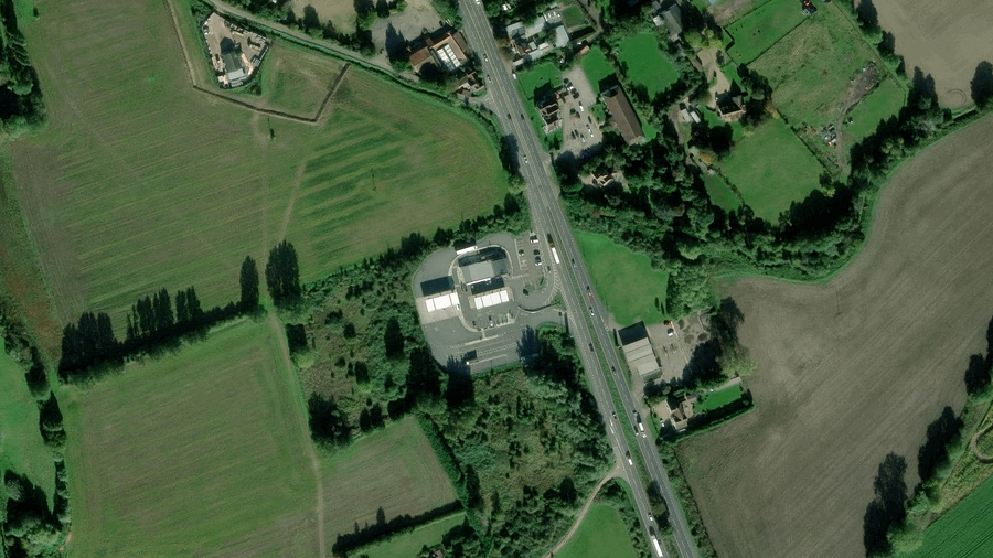 Area di parcheggio per autocarri Astwick Service Station Highway Stops Retail Ltd. Baldock