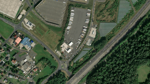 Parkoviště pro nákladní automobily Autohof Hoppe GmbH & Co. KG in Knüllwald