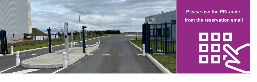 Truck parking lot Perrenot Pithiviers in Escrennes