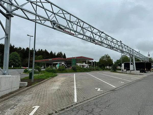 Truck parking lot Total Autohof in Alfeld