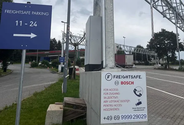 Truck parking lot Total Autohof in Alfeld