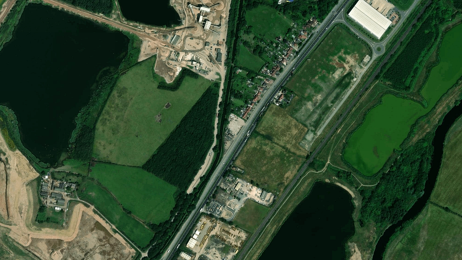 Area di parcheggio per autocarri Oakamoor Café 2023 Burton upon Trent