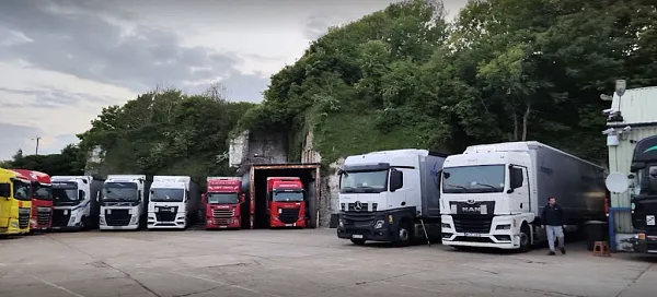 Truck parking lot VEA 2022 in Dover