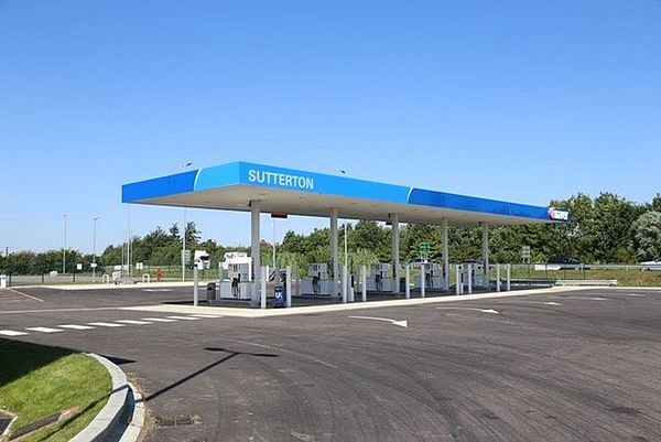 Area di parcheggio per autocarri Sutterton Truckstop Boston