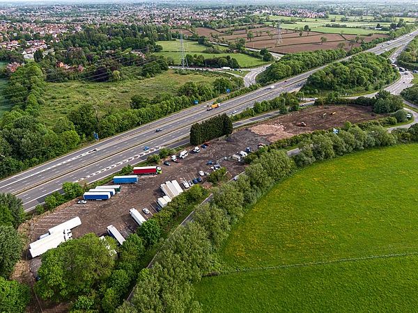 Area di parcheggio per autocarri Secland Group Road Site 3 Hinckley