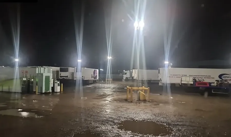 Truck parking lot Casp Holdings Ltd. in Spalding