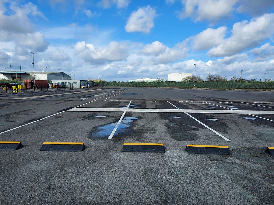 Truck parking lot Goldstar Truck Stop in Tilbury