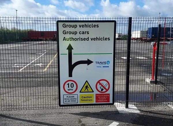 Parkareal Goldstar Truck Stop in Tilbury