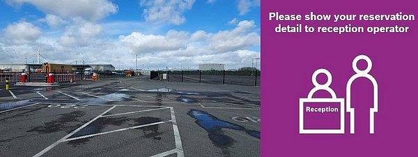 Truck parking lot Goldstar Truck Stop in Tilbury