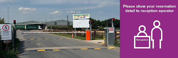 Area di parcheggio per autocarri Mitchell Potatoes Ltd. Rugby
