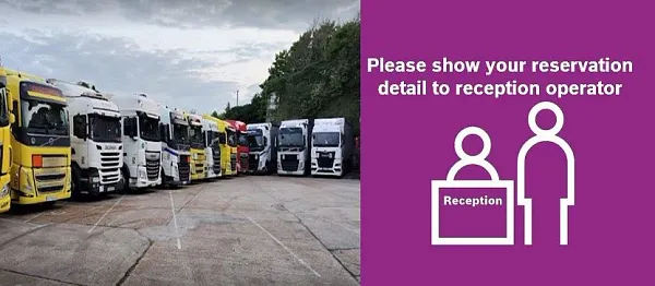 Truck parking lot VEA 2022 in Dover