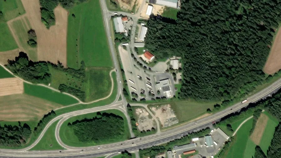 Truck parking lot Total Autohof in Alfeld