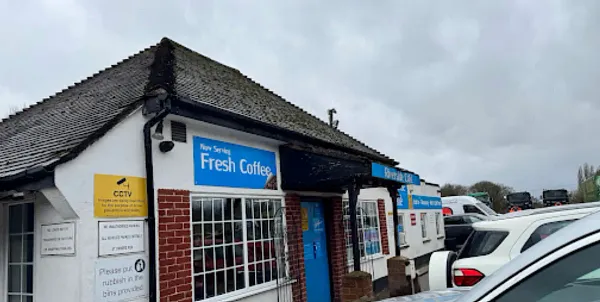 Truck parking lot Riverside Transport Café in Slough