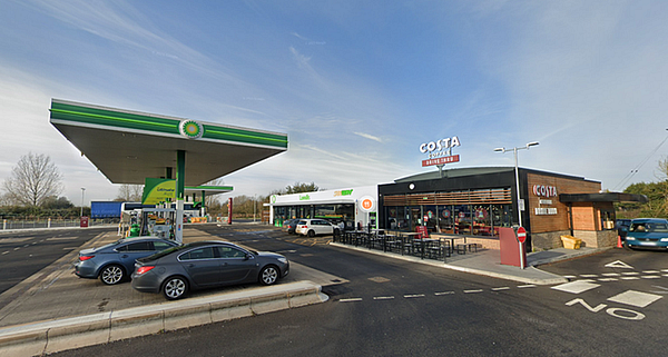 Area di parcheggio per autocarri Astwick Service Station Highway Stops Retail Ltd. Baldock