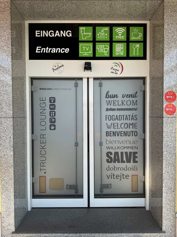 Truck parking lot Green Station in Himmelkron