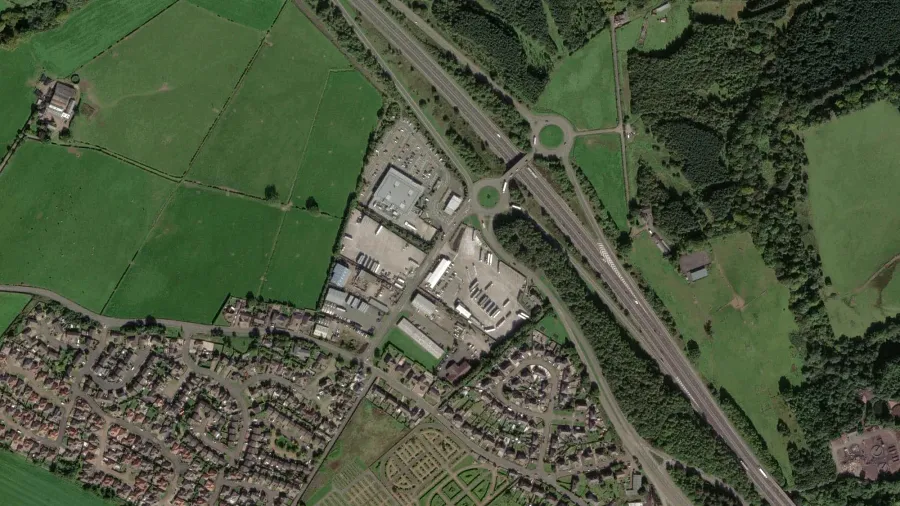 Parkareal Route 74 Truckstop in Lanark