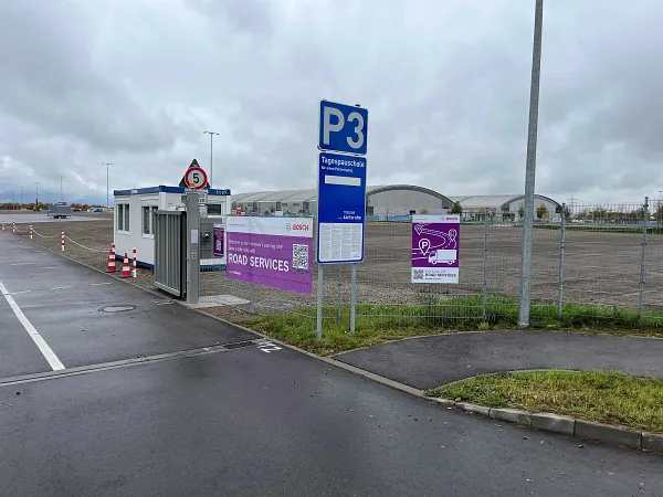 Area di parcheggio per autocarri Messe Karlsruhe Rheinstetten