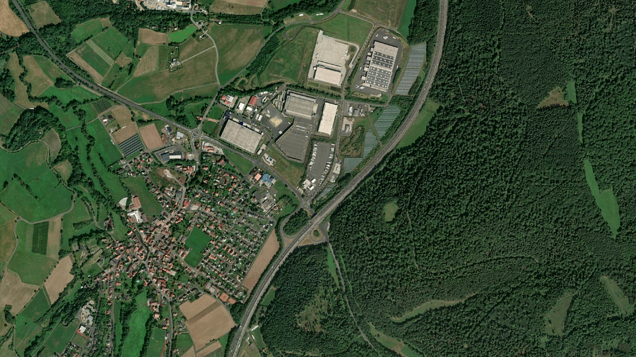 Parkoviště pro nákladní automobily Autohof Hoppe GmbH & Co. KG in Knüllwald