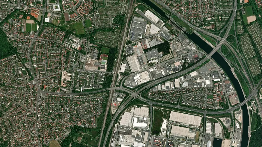 Місце для паркування вантажівок Gebrüder Weiss в Nürnberg