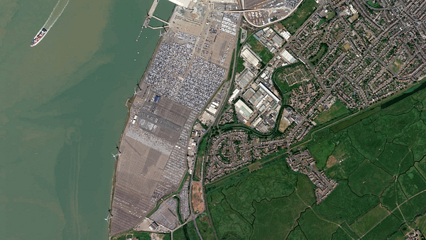 Truck parking lot BRG Transeurope Truck Park in Sheerness
