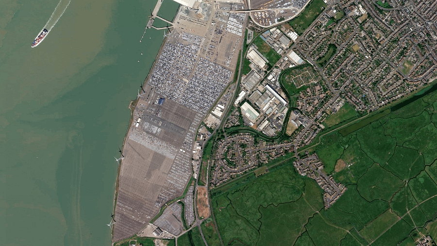 Truck parking lot BRG Transeurope Truck Park in Sheerness