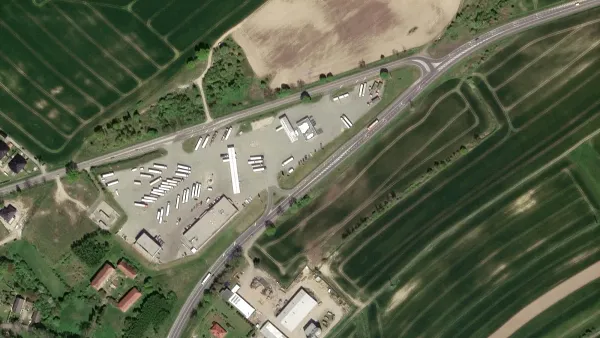 Truck parking lot MK Myjnia TIR in Zgorzelec (Gmina)