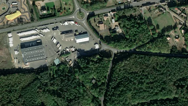 Truck parking lot Perrenot Robineau in Soulitré