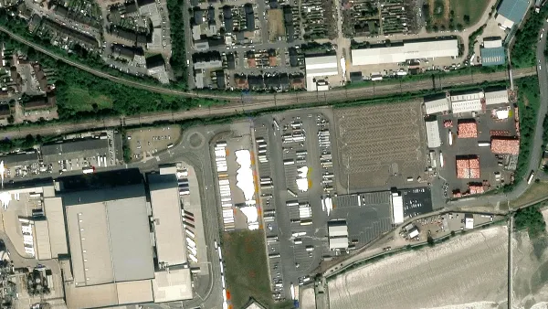 Truck parking lot Purfleet Truck Park in Grays