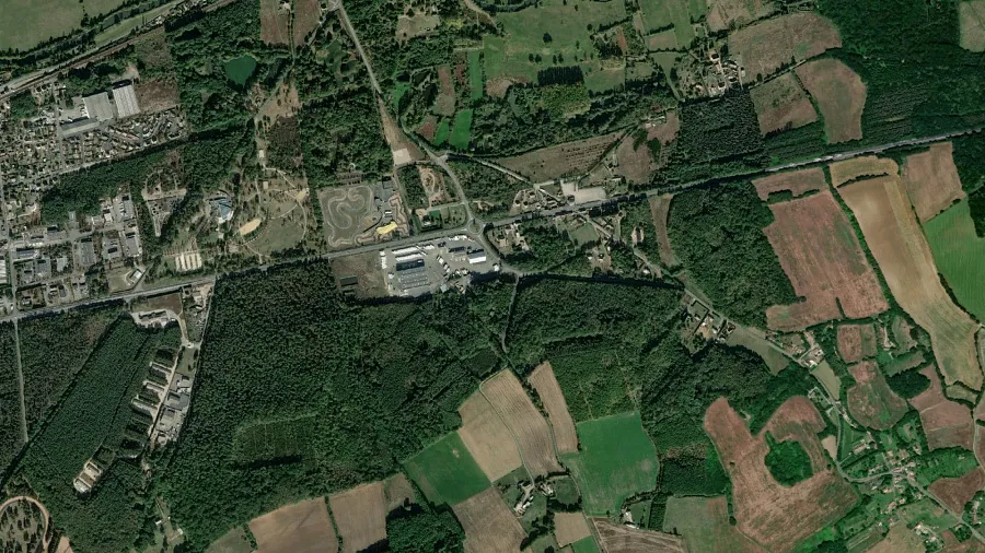 Truck parking lot Perrenot Robineau in Soulitré